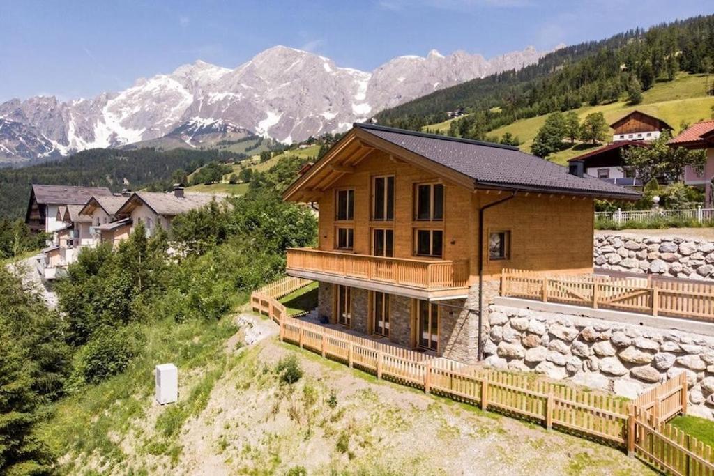 Chalet Ausblicklodge Muhlbach Am Hochkonig Bagian luar foto